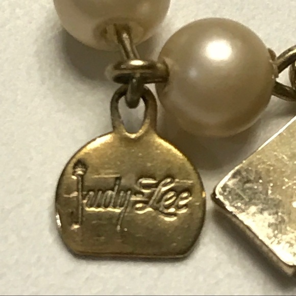 JUDY Lee pearl and gem three stand necklace - Picture 3 of 7